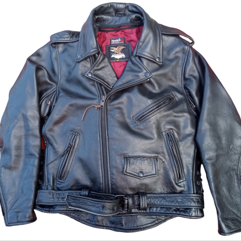 Black Leather Motorcycle Jacket